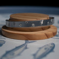 Silver Hand-Stamped Whimsy Bangle
