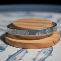 Silver Ditzy Daisy Hand-Stamped Bangle