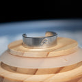 Silver Wave Hand-Stamped Ring