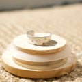 Silver Sparkly Star Hand-Stamped Ring