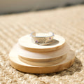 Silver Sparkly Ditsy Daisy Hand-Stamped Ring