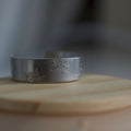 Silver Ladybug Hand-Stamped Ring