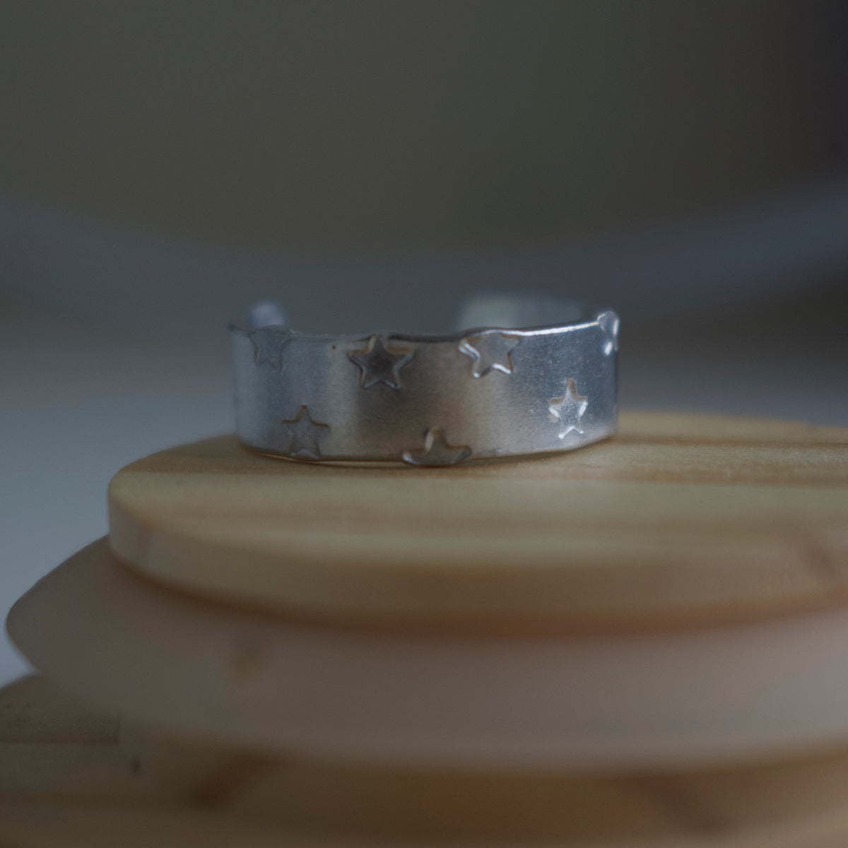 Silver Star Hand-Stamped Ring