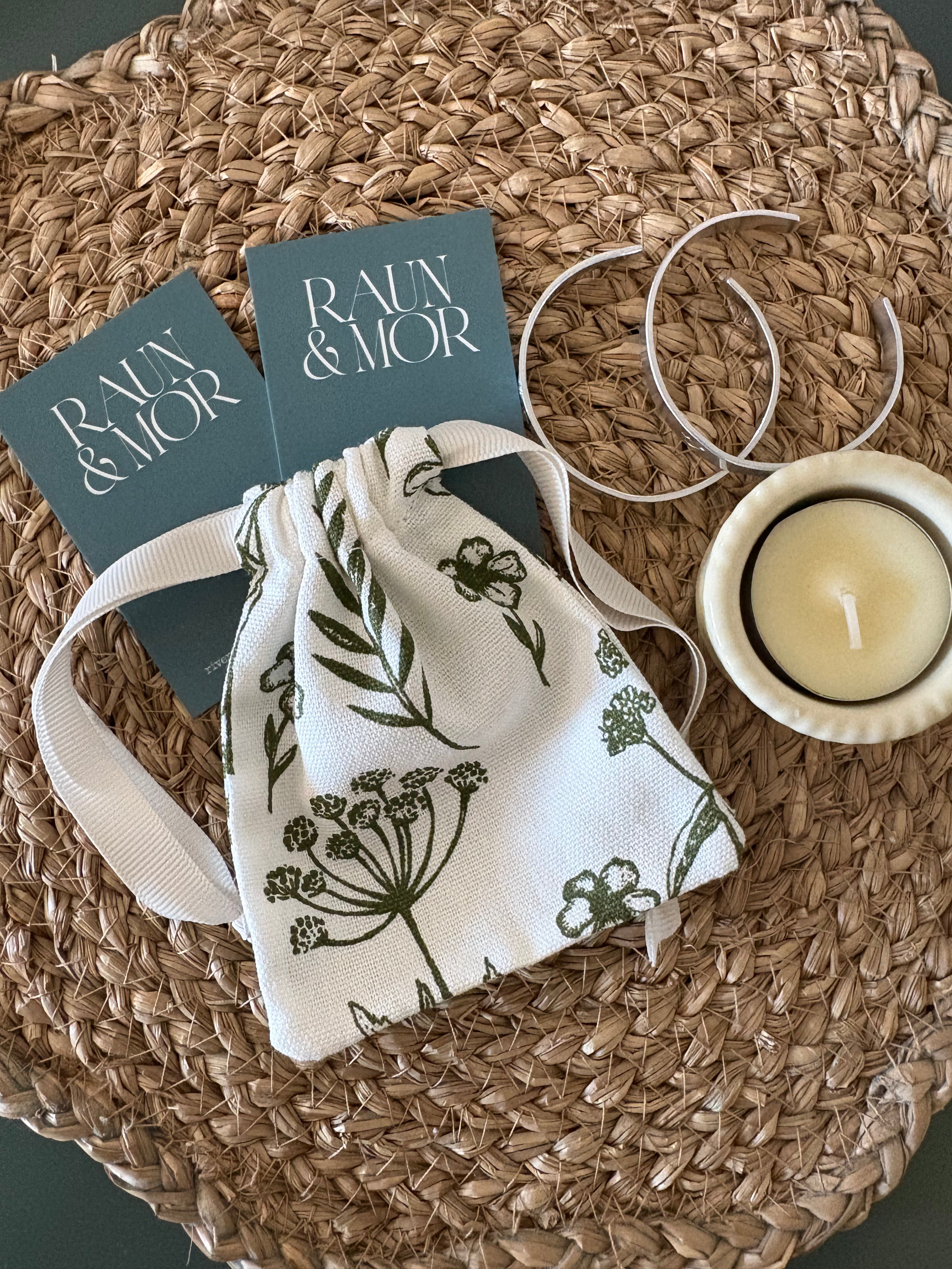 Botanical Fabric Pouch